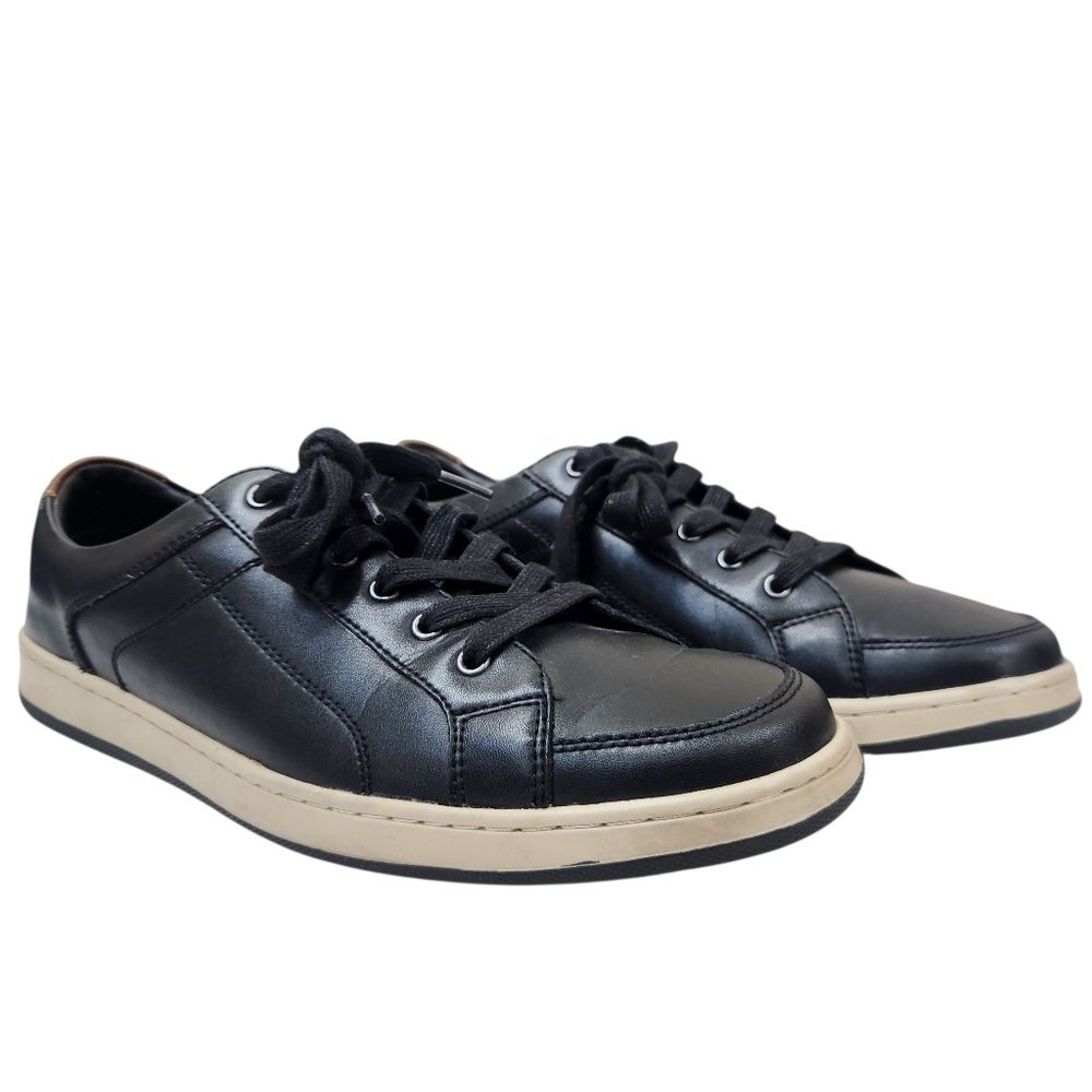 G.H. Bass & Co. Mens Landon Low Top Leather Casual Lace Up Sneakers US Made 10M